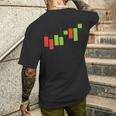 Pocket Cryptotocks グラフ トレーダー 投資家 メンズ レディース メンズTシャツ バックプリント 彼への贈り物