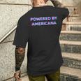 Powered By Americana Music Festival Outfit メンズTシャツ バックプリント 彼への贈り物