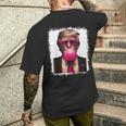 Pro Trump Bubble Gum Pink Glasses Donald Trump メンズTシャツ バックプリント 彼への贈り物