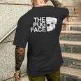The Pug Face メンズTシャツ バックプリント 彼への贈り物