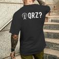 Qrzアマチュア無線 メンズTシャツ バックプリント 彼への贈り物