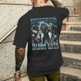 Qualunque Cosa Papàuole Papà Ottiene Divertenteigma Alpha Wolf Meme T-shirt da uomo con stampa posteriore Regalos para él