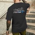 R Ninet レーサー ライダー オートバイ メンズTシャツ バックプリント 彼への贈り物