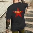 Redtar Cccp ソ連共産主義 ロシア・ソ連 メンズTシャツ バックプリント 彼への贈り物
