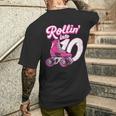 Rollin' Into 10 Patines De Patinaje Para Cumpleaños De Niña Camiseta Hombre Estampado Espalda Regalos para él