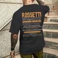 Rossetti Completely Unexplainable Notices Everything But Won’T Say It Name Men's T-shirt Back Print Gifts for Him