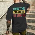 Satoru 悟 メンズTシャツ バックプリント 彼への贈り物