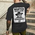 Schrodinger's Cat Wanted Physics シャツ 理科教師 メンズTシャツ バックプリント 彼への贈り物