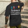 Science Is Not A Liberal Conspiracy リベラルシャツ メンズTシャツ バックプリント 彼への贈り物