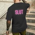 Slut メンズTシャツ バックプリント 彼への贈り物