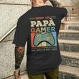 Sono Un Papà Gamer Regalo Divertente Per La Festa Del Papà T-shirt da uomo con stampa posteriore Regalos para él