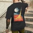 Sputnik Ussr ビンテージポスター製品 共産主義ソ連宇宙 メンズTシャツ バックプリント 彼への贈り物