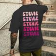 Stevie メンズTシャツ バックプリント 彼への贈り物