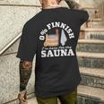 Suomi サウナ 0 フィンランド語 I'm Here For Theauna メンズTシャツ バックプリント 彼への贈り物
