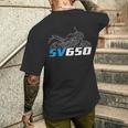 Sv650 2016-2025 ストリートバイクライダー、オートバイ用。 メンズTシャツ バックプリント 彼への贈り物