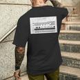 Synthesizer アナログシンセドラムマシン コンピューターヴィンテージオタク メンズTシャツ バックプリント 彼への贈り物