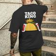 Taco King シャツ タコス愛好家用 メンズTシャツ バックプリント 彼への贈り物