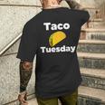 Taco Tuesday Taco Tuesday メンズTシャツ バックプリント 彼への贈り物