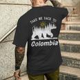 Take Me Back To Colombia ビンテージ コロンビア バケーション メンズTシャツ バックプリント 彼への贈り物