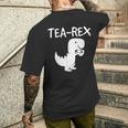 Tea-Rex Dino レジャー ファン クール メンズTシャツ バックプリント 彼への贈り物