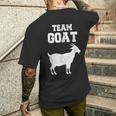 Team Goat Farm 動物 ヤギ好き メンズTシャツ バックプリント 彼への贈り物