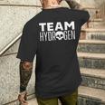 Team Hydrogenymbol H 燃料セル ハイブリッドカー クリーンエネルギー メンズTシャツ バックプリント 彼への贈り物