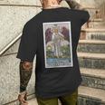 The Temperance タロットカード メンズTシャツ バックプリント 彼への贈り物