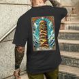 The Tower タロットカード バーガータワー ハンバーガー チーズバーガー メンズTシャツ バックプリント 彼への贈り物