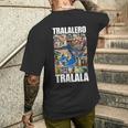 Tralalero Tralala イタリアンブレインロットミーム メンズTシャツ バックプリント 彼への贈り物