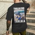 Tralalero Tralala Shark Italian Brain Rot Meme Men's T-shirt Back Print Funny Gifts