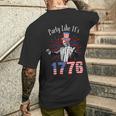 Trump 4Th Of July Party Like It’S 1776 Independence Day Men's T-shirt Back Print Funny Gifts