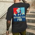 Trump Defund The Fbi ビンテージ プロトランプ 2024 愛国的 メンズTシャツ バックプリント 彼への贈り物