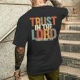 Trust In The Lord 箴言 3 メンズTシャツ バックプリント 彼への贈り物