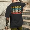 Tsubasa 翼 メンズTシャツ バックプリント 彼への贈り物