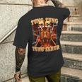 Tung Tungahur 面白い イタリアン ブレイン ミーム トゥン トゥン サフール メンズTシャツ バックプリント 彼への贈り物