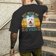 Uomo Concritta Best Westie Dad Ever Per La Festa Del Papà T-shirt da uomo con stampa posteriore Regalos para él