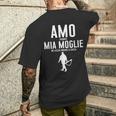 Uomo Io Amo Mia Moglie Detto Divertente Cacciatore Caccia Papà T-shirt da uomo con stampa posteriore Regalos para él