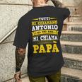 Uomo Regalo Festa Del Papà Divertente Personalizzato Antonio T-shirt da uomo con stampa posteriore Regalos para él
