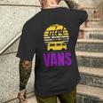 Van Life サンサーファーガールanlife バンを愛する少女 メンズTシャツ バックプリント 彼への贈り物