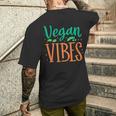 Veganibes 面白いヴィーガン主義 ベジタリアン 植物 ヴィーガン メンズTシャツ バックプリント 彼への贈り物