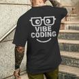 Vibe Coding ユーモア メンズTシャツ バックプリント 彼への贈り物
