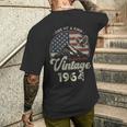 Vintage 1964 愛国的なイーグル、61歳の誕生日、アメリカ国旗 メンズTシャツ バックプリント 彼への贈り物