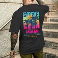Wear Miami Florida Miami Colorfulunrise Graphic メンズTシャツ バックプリント 彼への贈り物