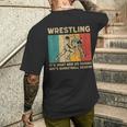 Wrestling It's What Do ビンテージレスリングレスラー メンズTシャツ バックプリント 彼への贈り物