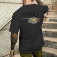 Ww2 ドイツタイガー1戦車 Pzkpfwi メンズTシャツ バックプリント 彼への贈り物