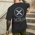 Xrp リップル 暗号通貨ポケットロゴ メンズTシャツ バックプリント 彼への贈り物