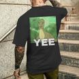 Yee 恐竜 メンズTシャツ バックプリント 彼への贈り物