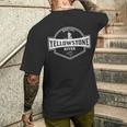 Yellowstone River モンタナフライフィッシング 長袖tシャツ メンズTシャツ バックプリント 彼への贈り物