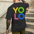 Yolo T-shirt imprimé au dos Cadeaux pour lui