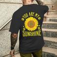 You Are Myunshine ひまわり メンズTシャツ バックプリント 彼への贈り物